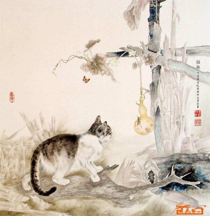 朱翠萍-猫趣-淘宝-名人字画-中国书画交易中心
