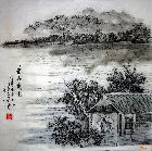 济南大明湖系列国画