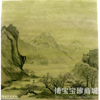 刘俊和作品 仿古山水 山水画 类别: 国画山水作品