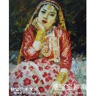 黎恩伦 穿印度服饰的女子 类别: 人物油画