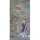 北京人文大学中国画系段伟的工笔人物画《天神绣像图》作品 类别: 工笔人物画