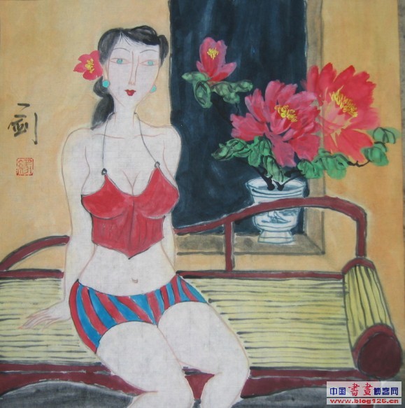 黎一剑的作品“仕女”