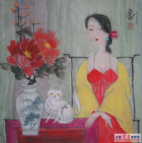 黎一剑的作品“仕女”