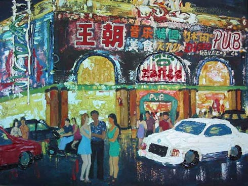 马日辉的作品“都市之夜”