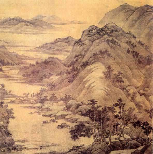 国画名家 董源 - 夏景山口待渡图卷