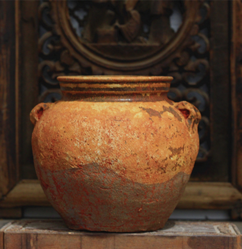 汉代四系陶罐子高古陶器
