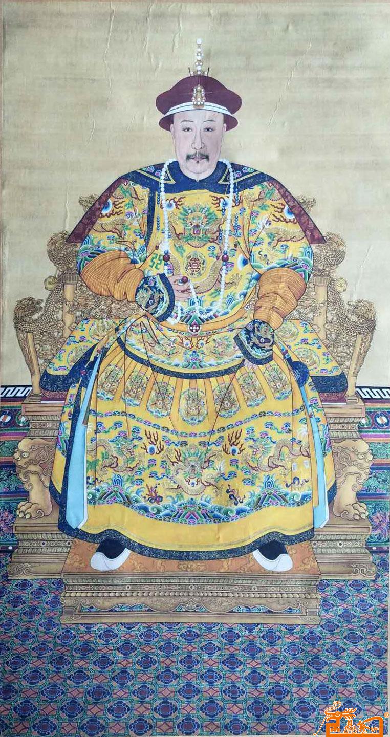 清朝国画人物-雍正画像