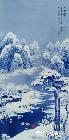 雪景瓷板画